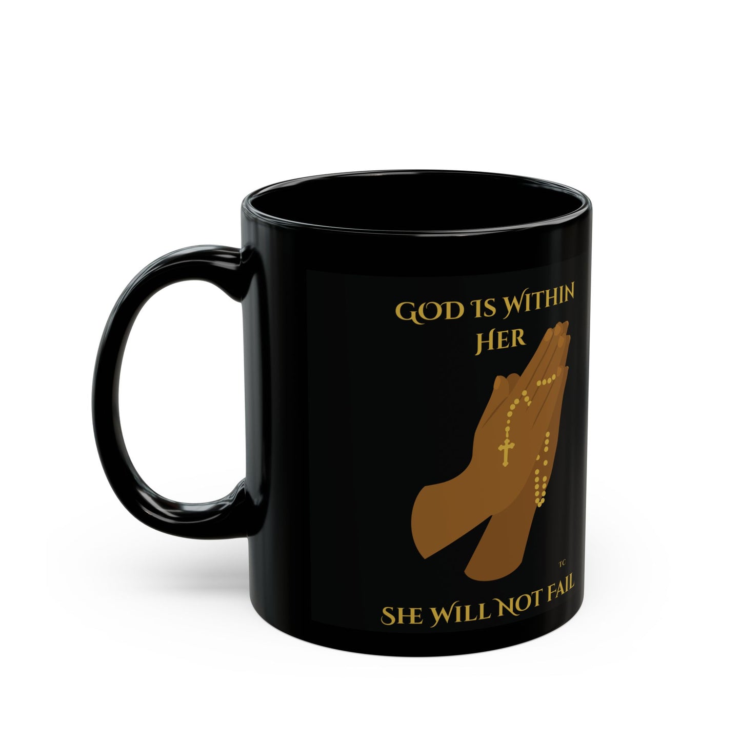 God Is Within Her — Inspirational Ceramic Mug (11oz)