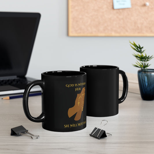 God Is Within Her — Inspirational Ceramic Mug (11oz)