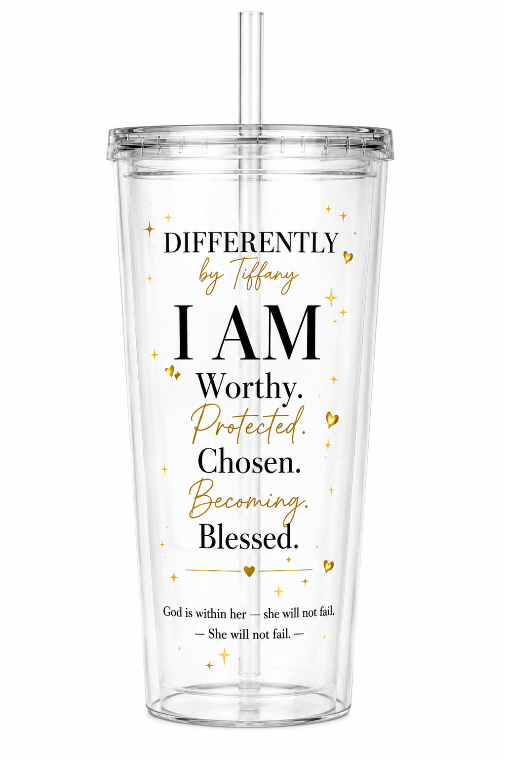 Differently by Tiffany “I AM” Angel Number 16oz Tumbler