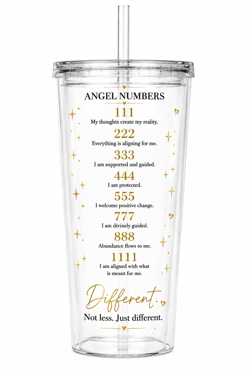 Differently by Tiffany “I AM” Angel Number 16oz Tumbler