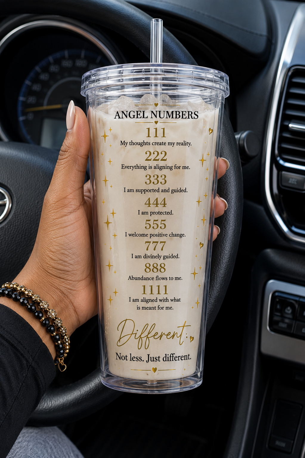 Differently by Tiffany “I AM” Angel Number 16oz Tumbler