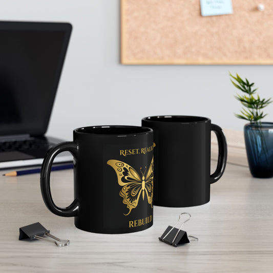 Reset. Realign. Rebuild. — Motivational Ceramic Mug (11oz)