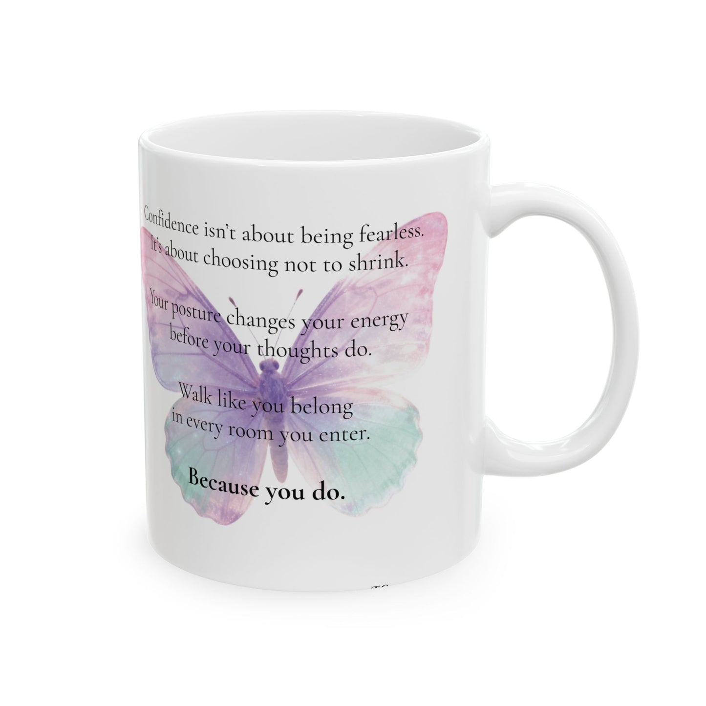 Chin Up. Chest Out.™ Motivation Mug | Confidence & Self-Worth Affirmation Coffee Cup